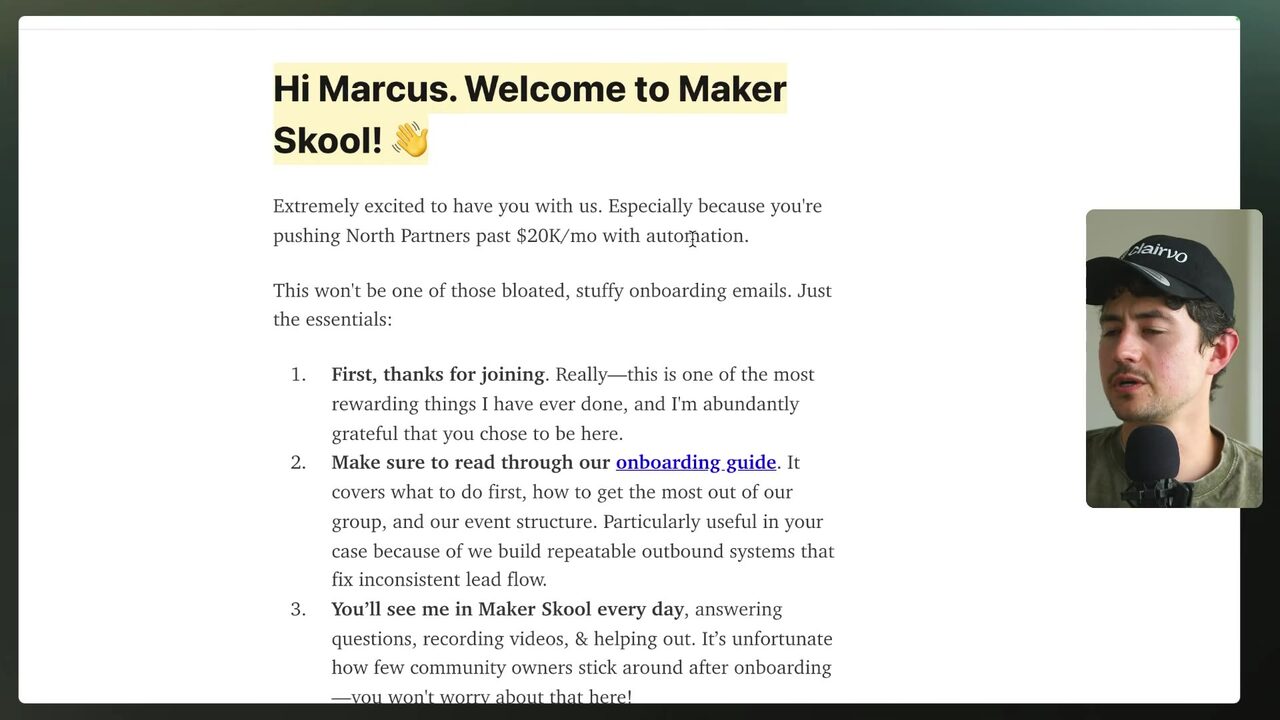 Kit email preview Marcus
