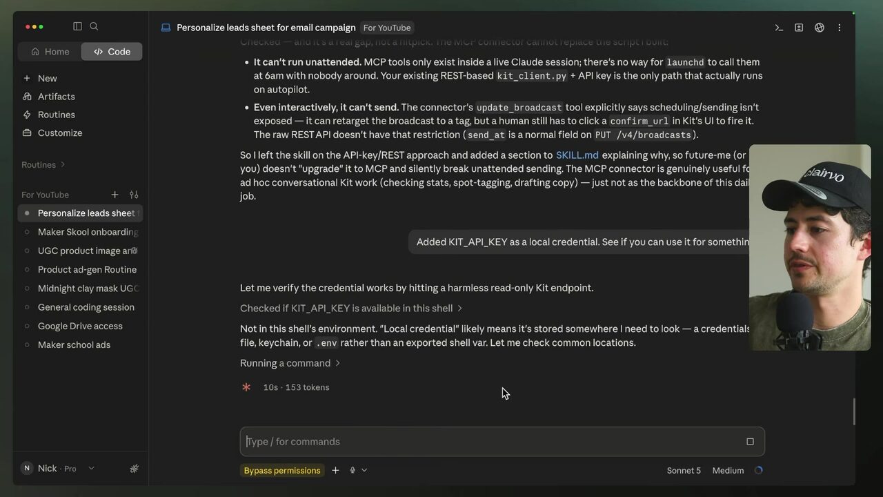 Claude chat MCP discussion