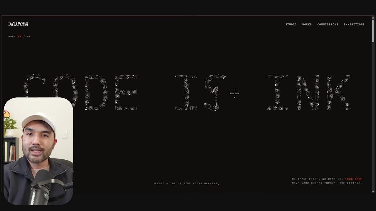 Code-is-ink visual design example