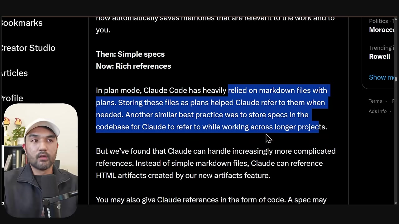 Source article text describing richer references beyond Markdown