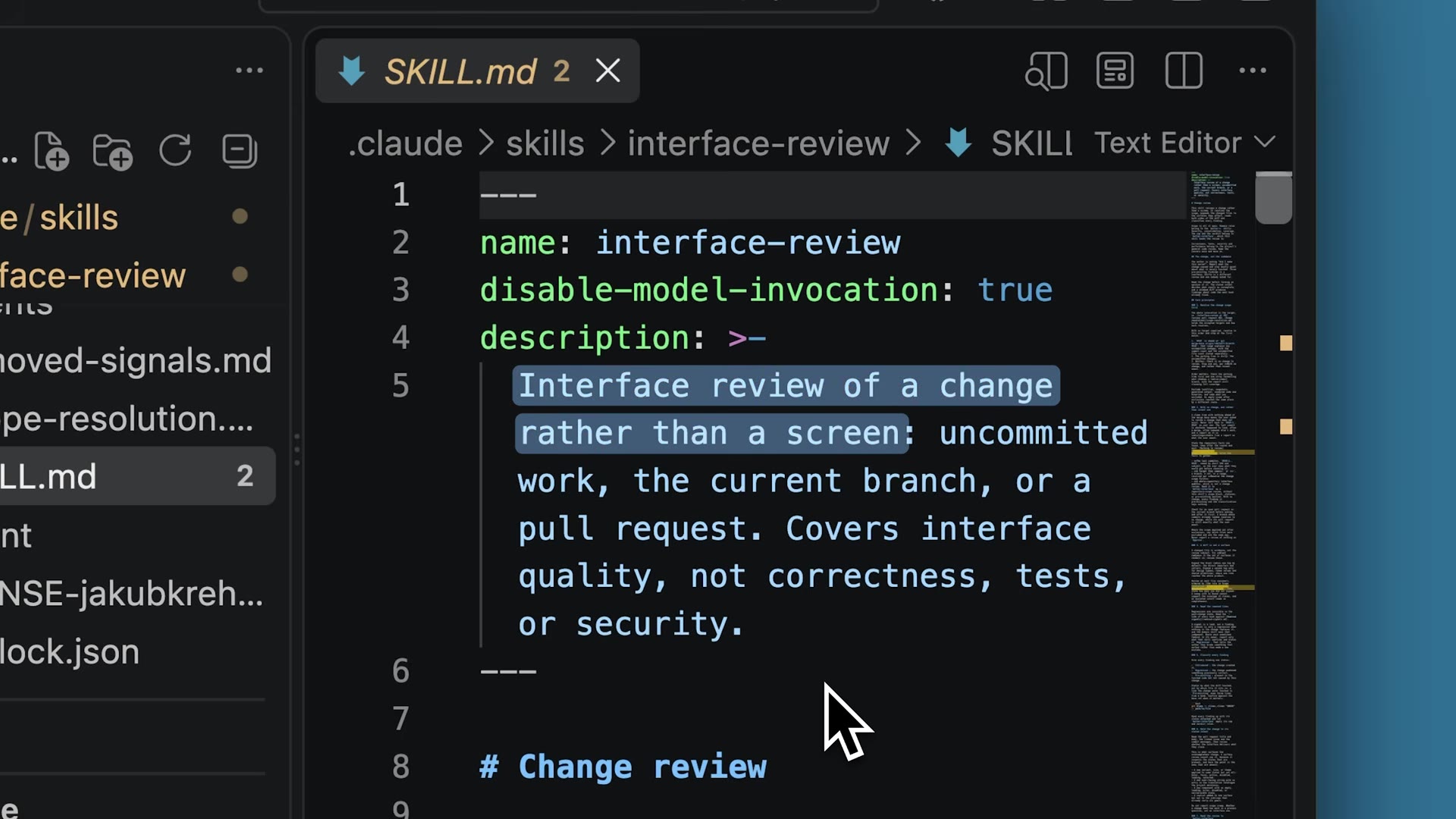 The interface-review SKILL.md