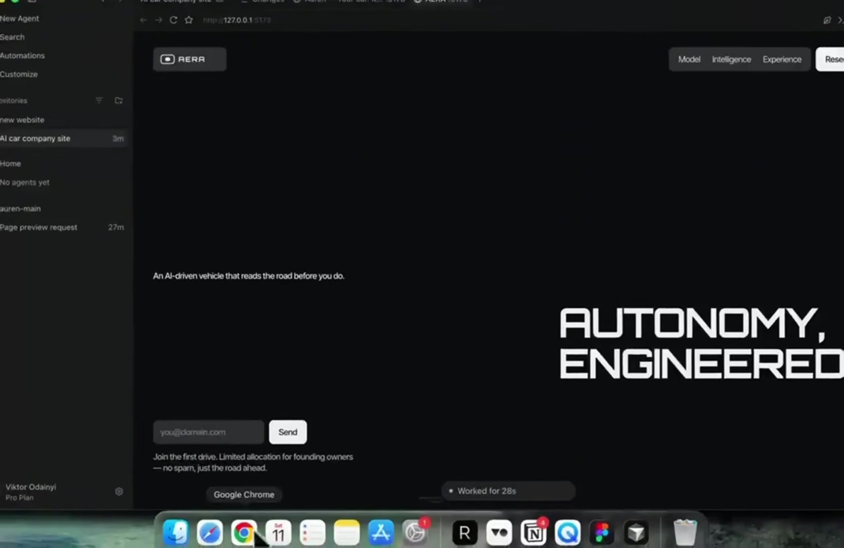 x.ai homepage, used here as a design-inspiration source