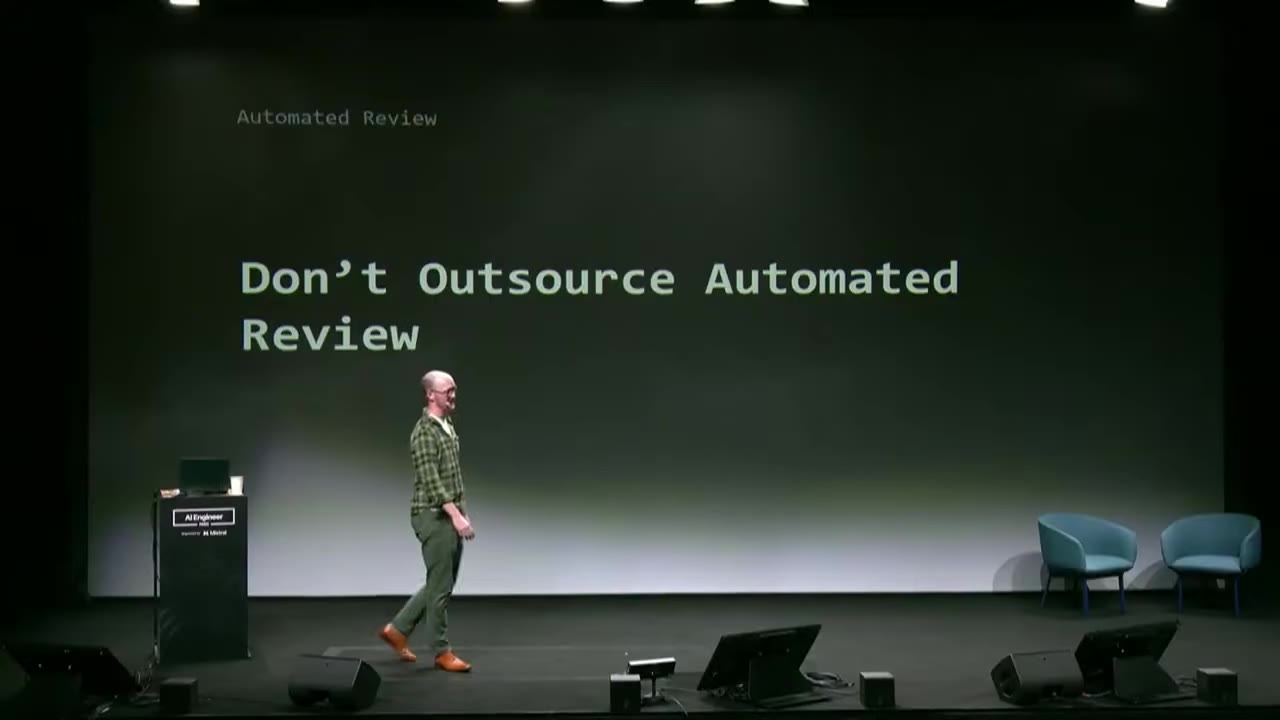 Slide: Don't Outsource Automated Review