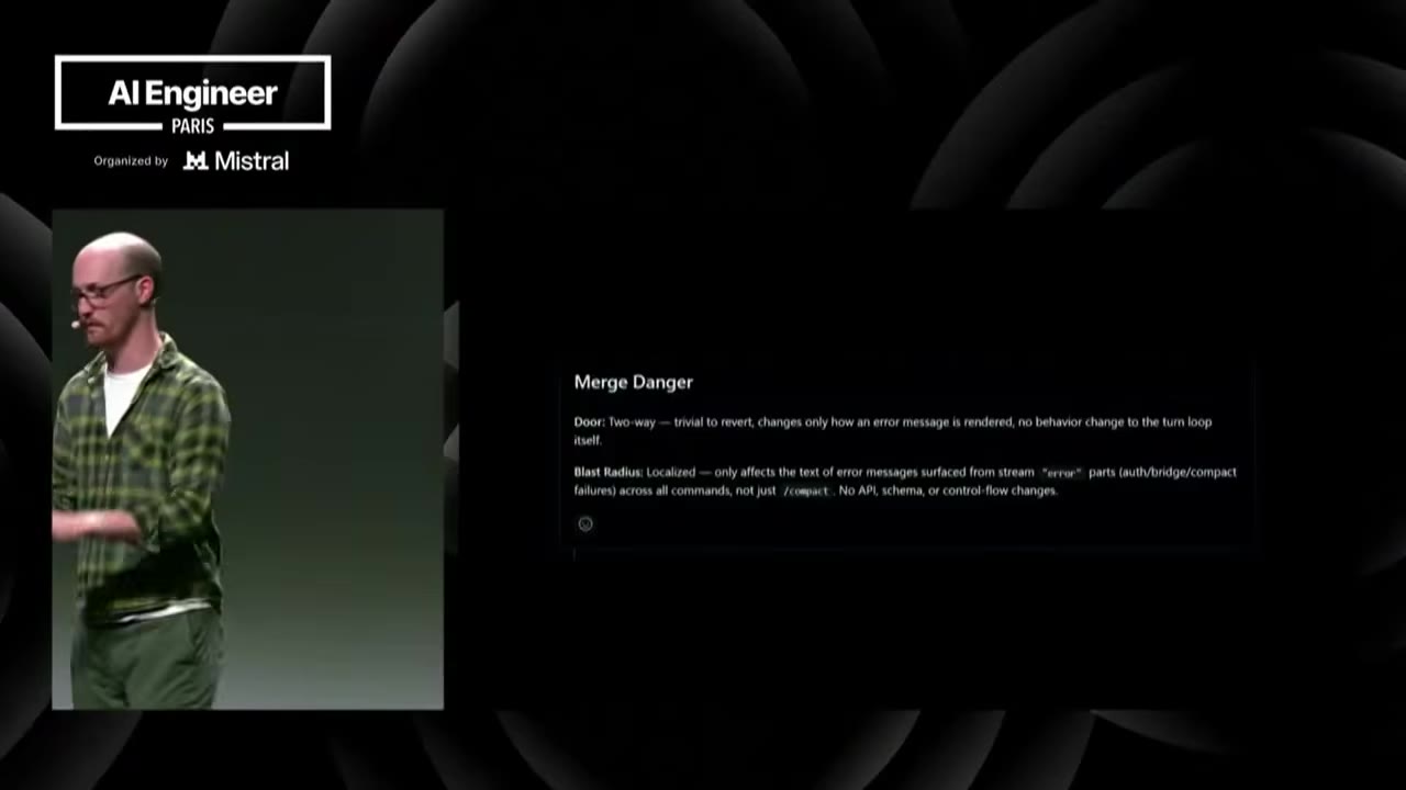 PR body section: Merge Danger, Door: Two-way, trivial to revert; Blast Radius: Localized