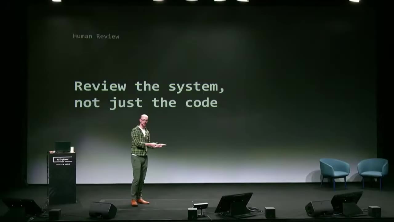 Slide: Review the system, not just the code