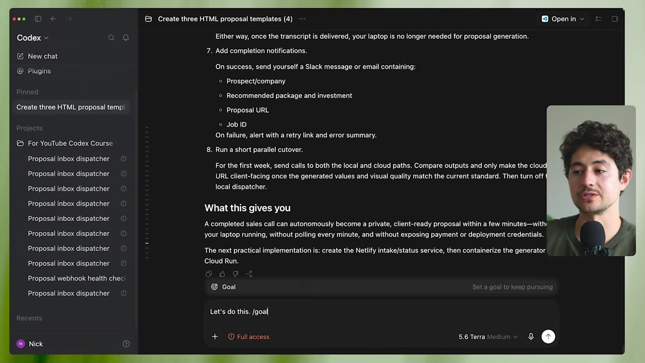 Heartbeat sidebar full of dispatcher runs + goal payoff