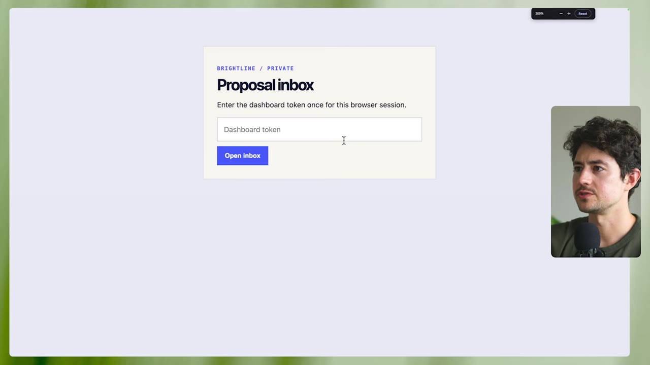 Token-gated proposal inbox dashboard