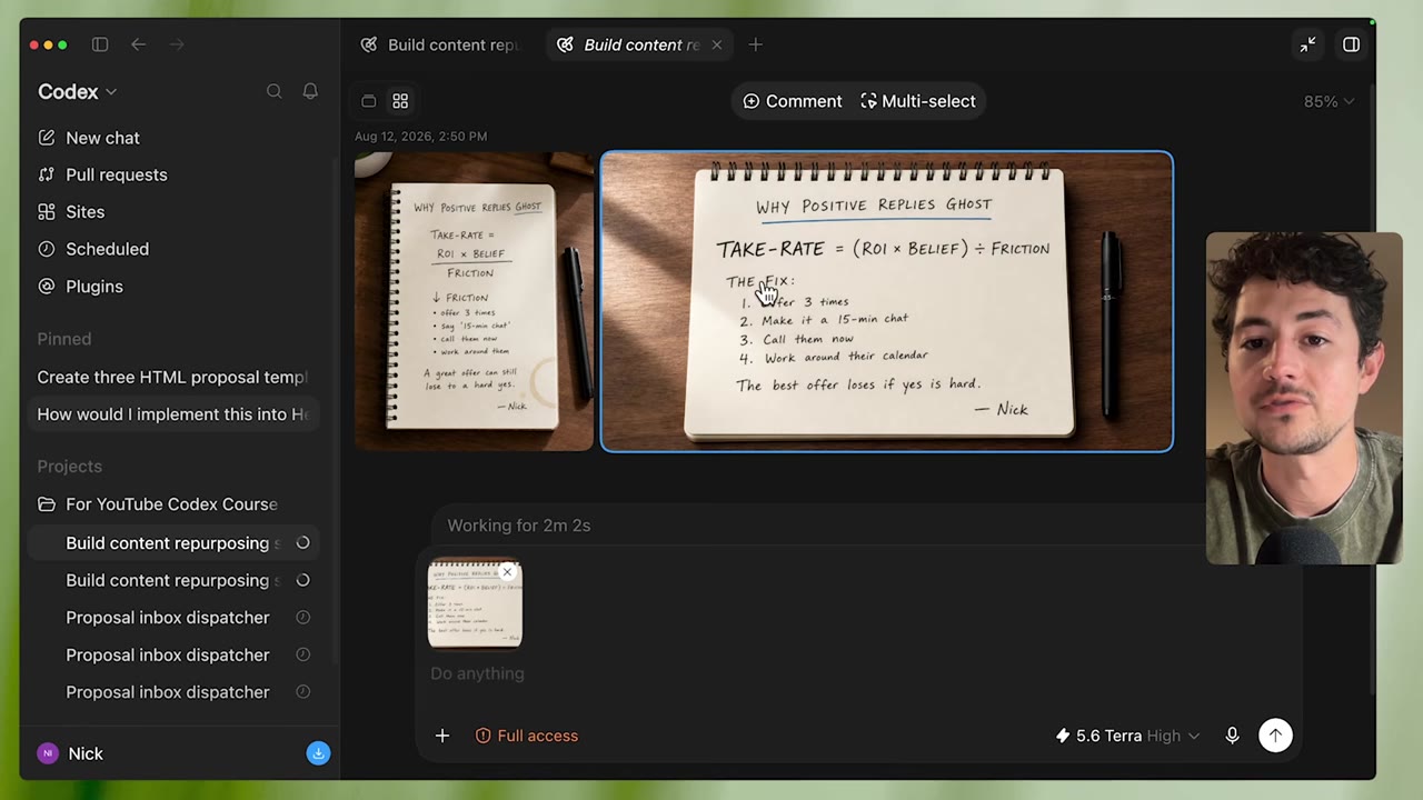 Rendered notepad-style take-rate graphic