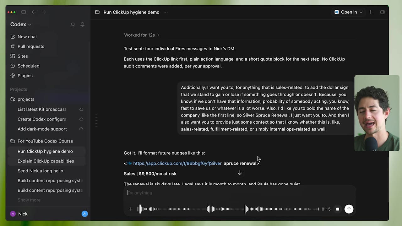 Slack champion messages with dollar-at-risk