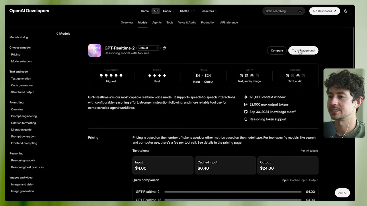 GPT-Realtime-2 model page